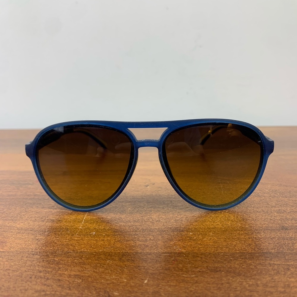 Lasiyanor Lightweight TAC Polarized Tinted Blue Classic Retro Sunglasses KA-119